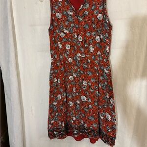 Market & Spruce Blue Sleeveless V-Neck Sundress